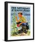 "Boy Botanist," Saturday Evening Post Cover, August 27, 1932-Eugene Iverd-Framed Giclee Print