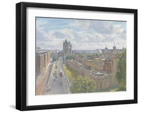 Tower Bridge and the Tower of London, 2010-Julian Barrow-Framed Giclee Print