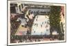 Skating Rink, Rockefeller Center, New York City-null-Mounted Art Print