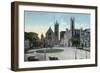 Syracuse, New York - View of the Public Circle-Lantern Press-Framed Art Print