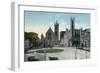 Syracuse, New York - View of the Public Circle-Lantern Press-Framed Art Print