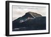 Mount Mansfield, Vermont, View of the Mountain Summit-Lantern Press-Framed Art Print