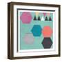 Retro Shape-Sheldon Lewis-Framed Art Print