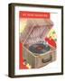 Crank Record Player-null-Framed Art Print