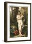 Bather and Voyeur-null-Framed Art Print