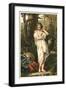 Bather and Voyeur-null-Framed Art Print