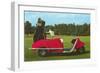 Space-Age Golf Cart, Retro-null-Framed Art Print