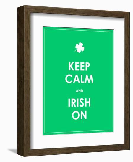 Keep Calm and Irish On-place4design-Framed Art Print