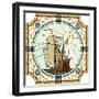 Illustration Of Sailing Ships Of The 17Th Century-Vertyr-Framed Art Print