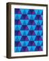 Seamless Of Triangle And Diamond Geometric Shapes-smarnad-Framed Art Print