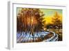 Rural Winter Landscape-balaikin2009-Framed Art Print