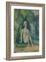 Bather Sitting near the Water, 1876-Paul Cezanne-Framed Giclee Print