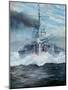 SMS Konig enters the battle of Jutland, 31st May 1916; 2018-Vincent Alexander Booth-Mounted Giclee Print