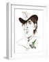 Oscar Wilde - caricature of Irish writer-Neale Osborne-Framed Giclee Print