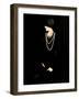 1920s Lady with Pearls-Susan Adams-Framed Giclee Print