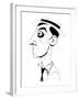 Buster Keaton - caricature of American film comedian, 1895-1966-Neale Osborne-Framed Giclee Print