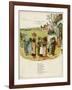 Children Coming Out of School-Kate Greenaway-Framed Art Print