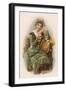 Young Woman of the Tudor Court-Lydia Frances-Framed Art Print