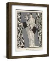 Redfern Dress and Coat in Black and White for the Theatre-J. Gose-Framed Art Print