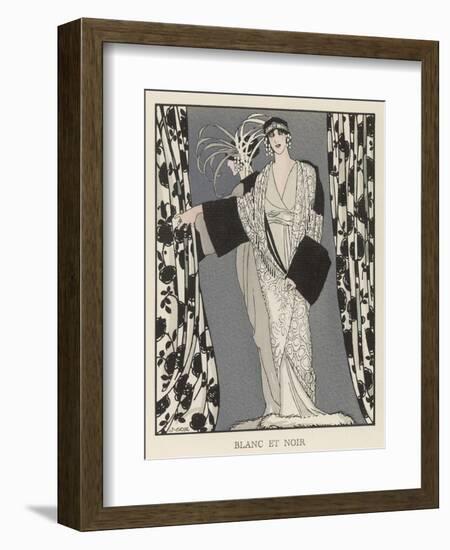 Redfern Dress and Coat in Black and White for the Theatre-J. Gose-Framed Art Print