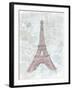 Eiffel Sketch Romantic-OnRei-Framed Art Print