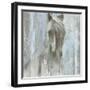 Shadow Light v.2 on Blue-Albena Hristova-Framed Art Print