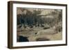 "Horse Shoe Curve." on Burlington and Missouri River Railway. Buckhorn Mountains in Background-John C.H. Grabill-Framed Art Print