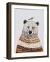 Fair Isle Bear II-Victoria Borges-Framed Art Print