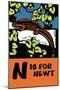 N is for Newt-Charles Buckles Falls-Mounted Art Print