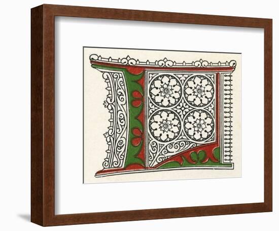 Illuminated Letter L-null-Framed Art Print