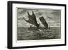 A Sea Battle - New Guinea-null-Framed Art Print