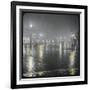 Westminster Bridge Street by Night-null-Framed Photographic Print