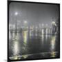 Westminster Bridge Street by Night-null-Mounted Photographic Print