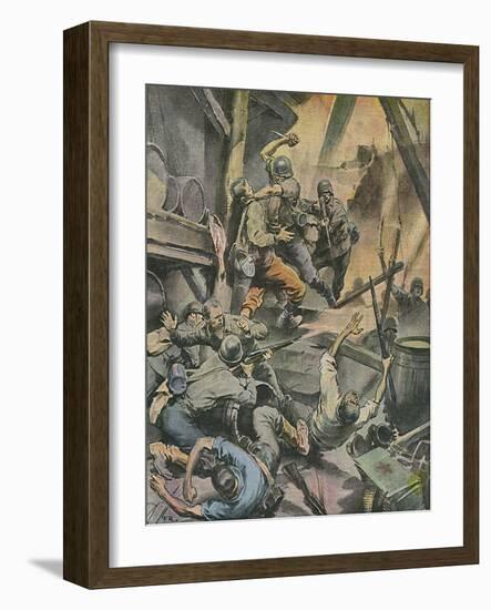 Stalingrad Battle-Rino Ferrari-Framed Art Print
