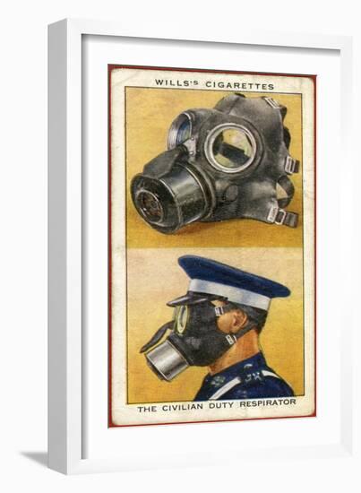 WW2 Gas Masks-null-Framed Art Print