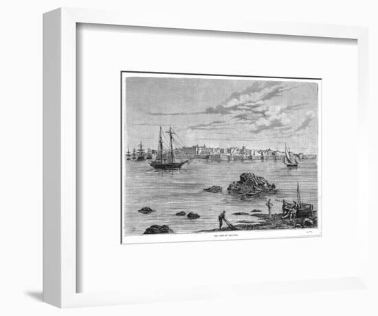 In Southern Italy: the Harbour Seen from the Sea-null-Framed Art Print