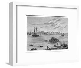 In Southern Italy: the Harbour Seen from the Sea-null-Framed Art Print