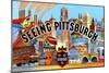 Seeing Pittsburg-Curt Teich & Company-Mounted Art Print