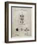 PP1095-Sandstone Tesla Regulator for Alternate Current Motor Patent Poster-Cole Borders-Framed Giclee Print