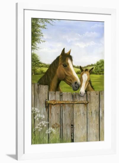 Mother and Foal-Janet Pidoux-Framed Giclee Print