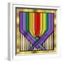 Rainbow Base-Art Deco Designs-Framed Giclee Print