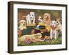 Puppy Play Group-William Vanderdasson-Framed Giclee Print
