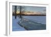 Dusk at North Farms Resevoir-Bruce Dumas-Framed Giclee Print