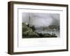 New York Bay as Seen from the Telegraph Station, USA, 1838-R Wallis-Framed Giclee Print