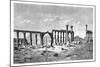 A Ruined Colonnade at Palmyra (Tadmu), Syria, 1895-null-Mounted Giclee Print