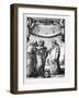 Frontispiece of the Dialogue Concerning the Two Chief World Systems by Galileo Galilei, 1632-Stefano Della Bella-Framed Giclee Print