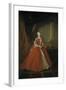 Portrait of the Princess Maria Amalia of Saxony in Polish Costume, 1738-Louis de Silvestre-Framed Giclee Print