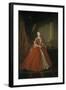 Portrait of the Princess Maria Amalia of Saxony in Polish Costume, 1738-Louis de Silvestre-Framed Giclee Print