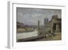 The Pont De La Tournelle, Paris, 1862-1864-Stanislas Lepine-Framed Giclee Print