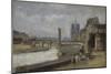 The Pont De La Tournelle, Paris, 1862-1864-Stanislas Lepine-Mounted Giclee Print